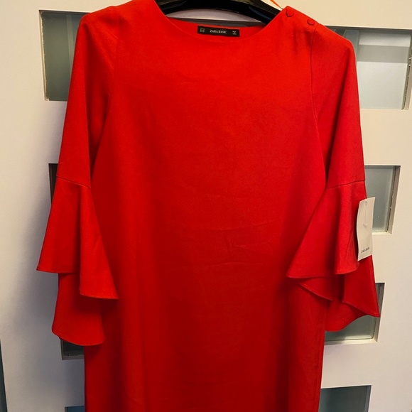 Zara flared-sleeve tunic dress - Picture 2 of 15